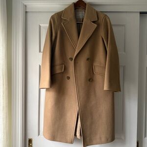Classic Tan Double-Breasted Coat